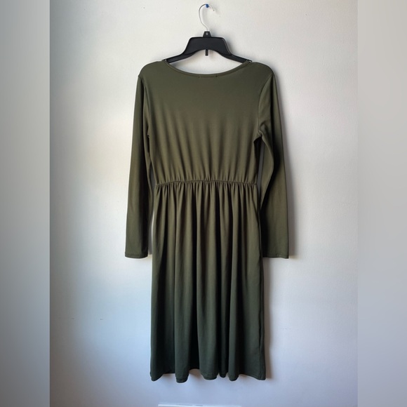 Olive Green Colored Brendall Dress - Picture 6 of 7